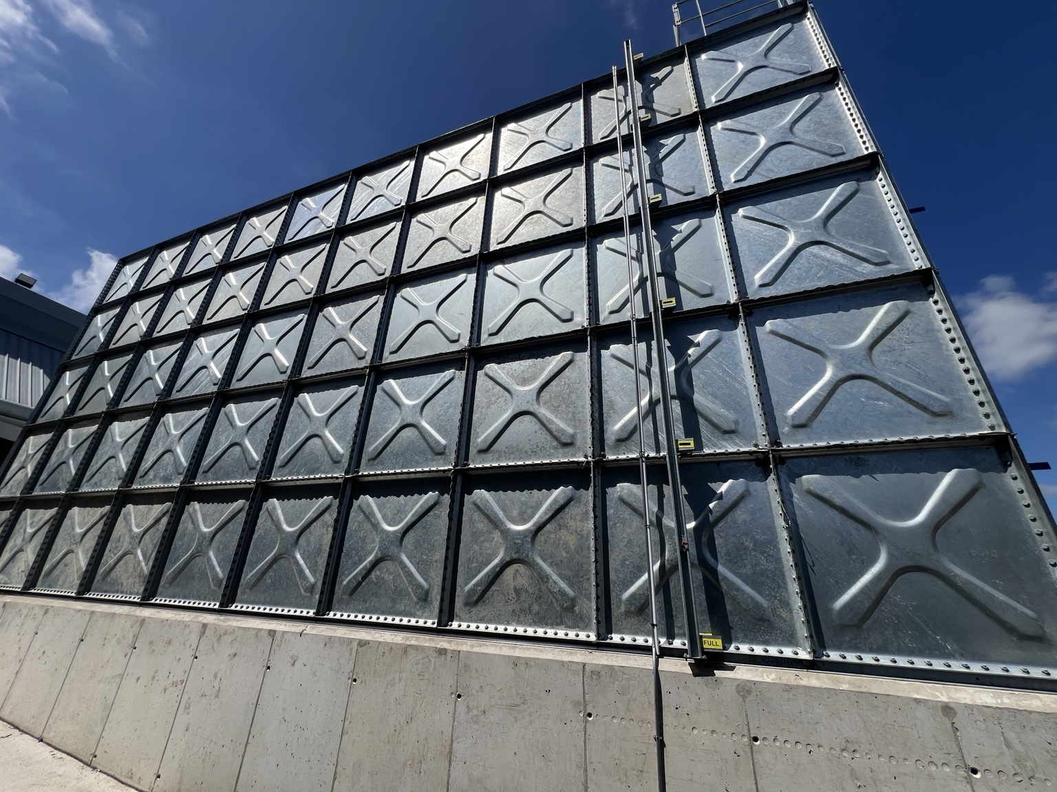 Sectional fire reserve — side elevation